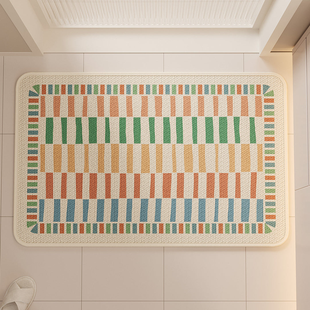 Colorful Geometric Kitchen Mat