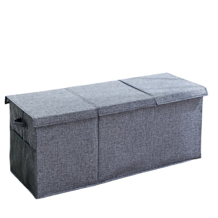 Robust storage chest with removable lid and carrying handles Stornfield