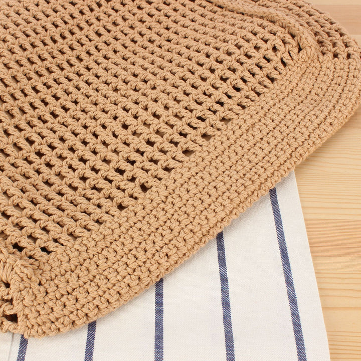 Hand-knotted tote bag with elegant structure Stornfield