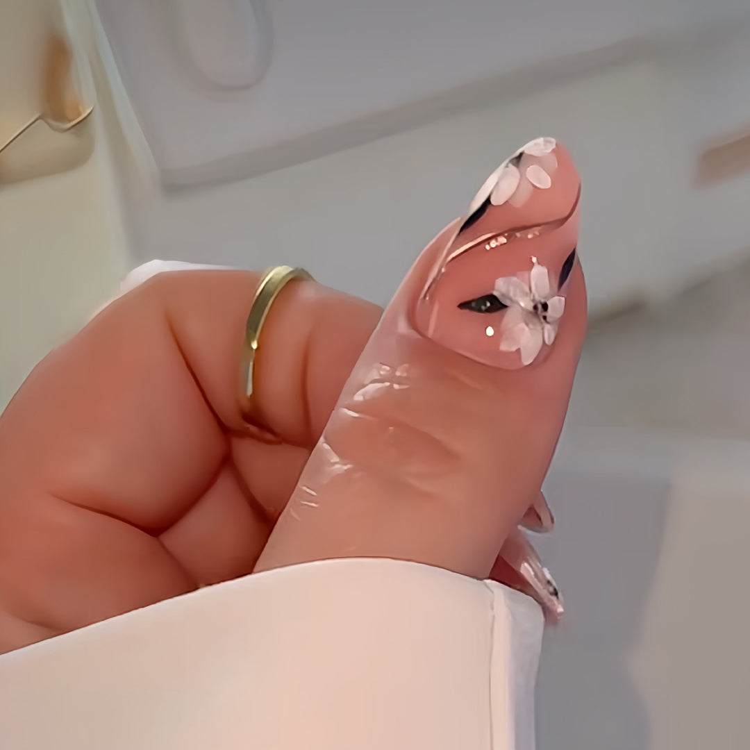 Artistic Floral Press-On Nail Enhancements Stornfield 1787913849