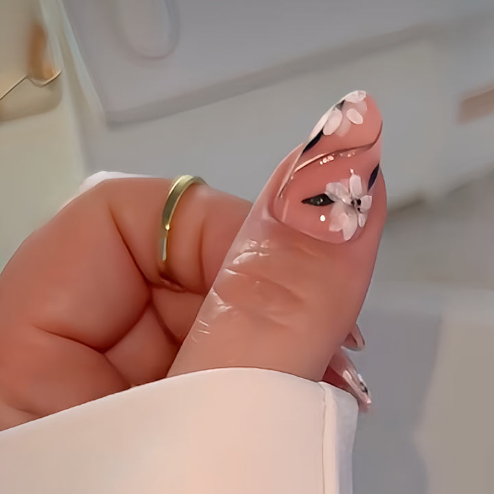 Artistic Floral Press-On Nail Enhancements Stornfield 1787913849