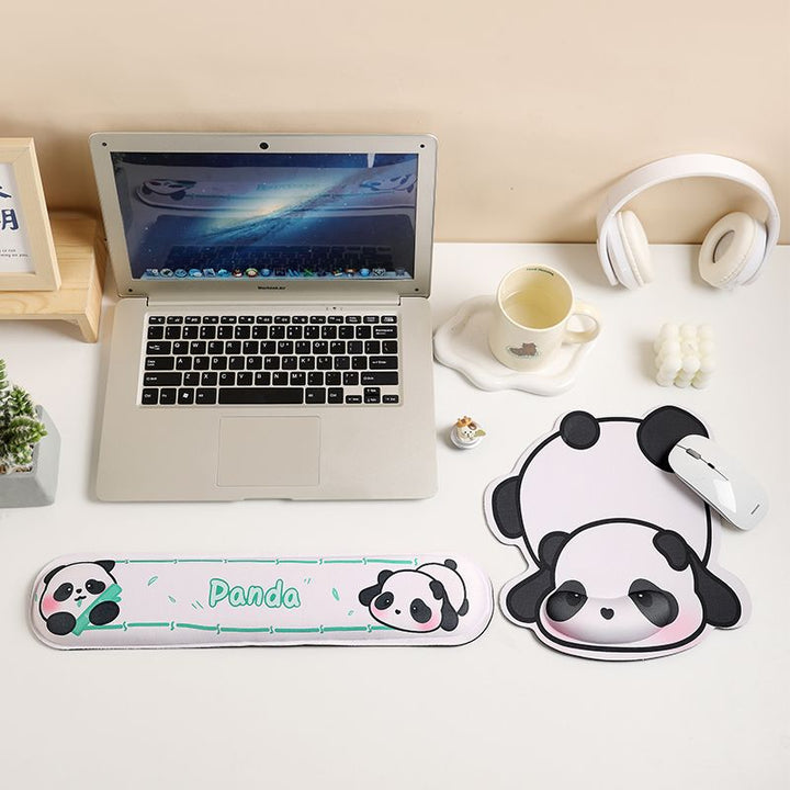 Cute Panda-Themed Ergonomic Wrist Support Mouse Pad