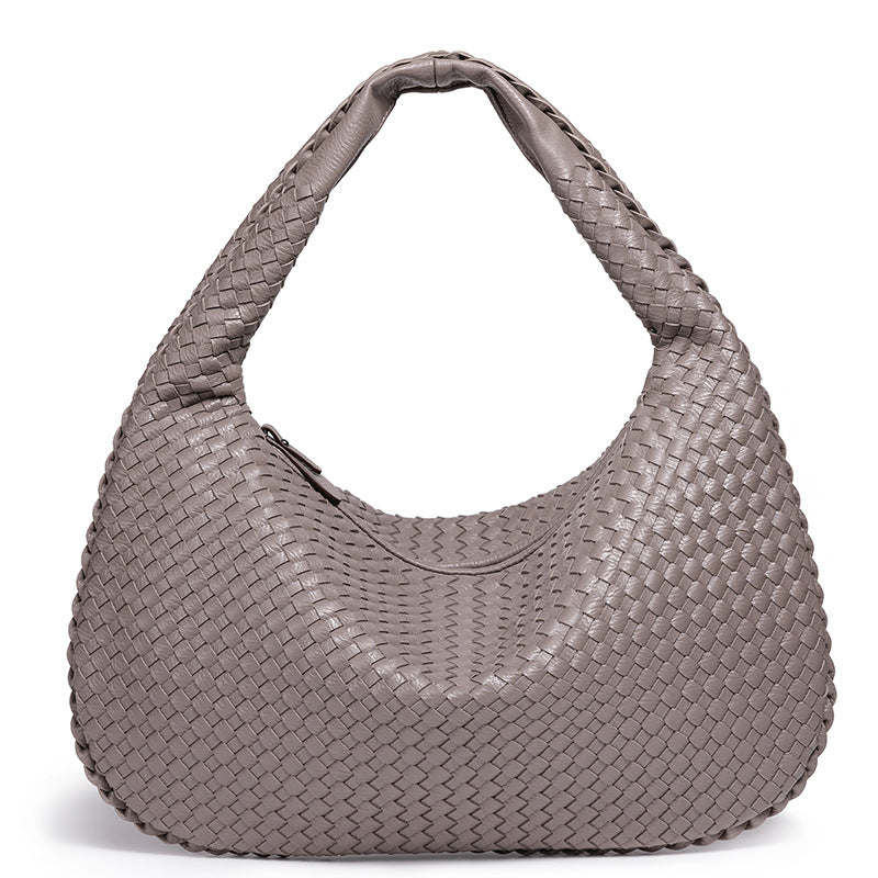 Handcrafted Woven Leather Hobo Bag Stornfield
