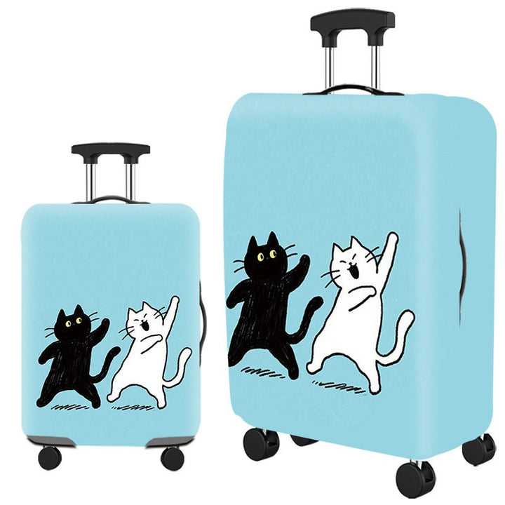Artistic Cat-Themed Hard Shell Suitcase Stornfield