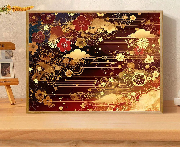 Floral-Themed Decorative Art Print Stornfield