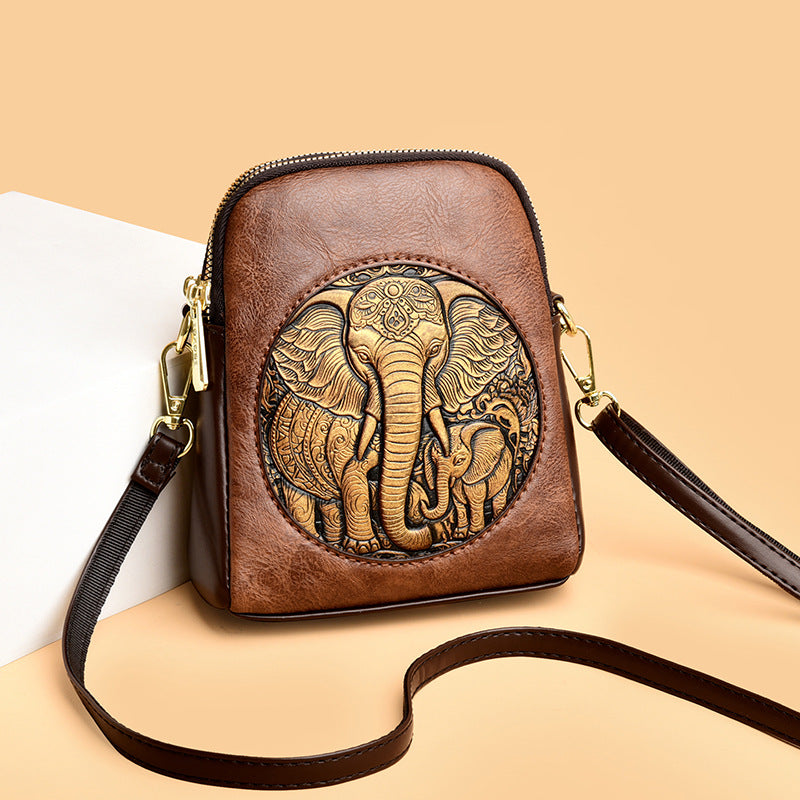 Artisan Embossed Crossbody Bag