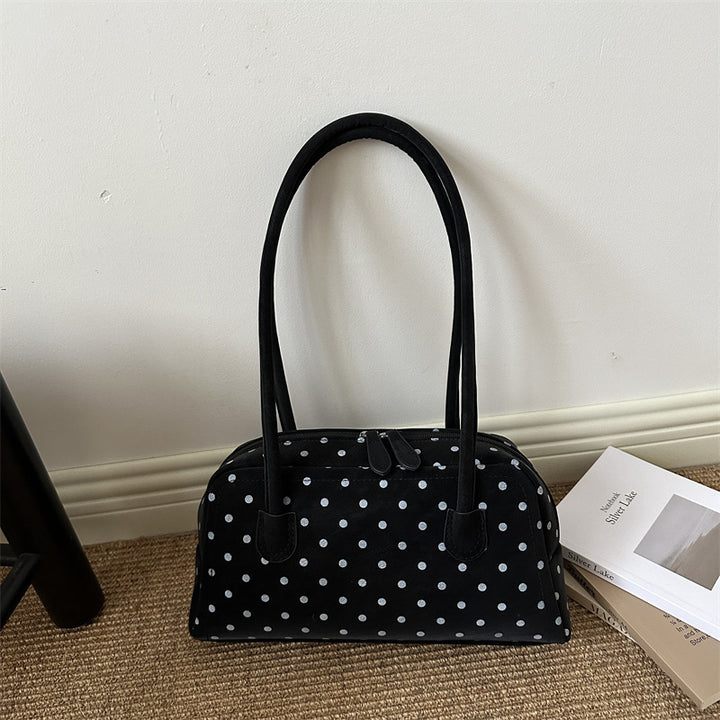 Polka Dot Retro Structured Handbag