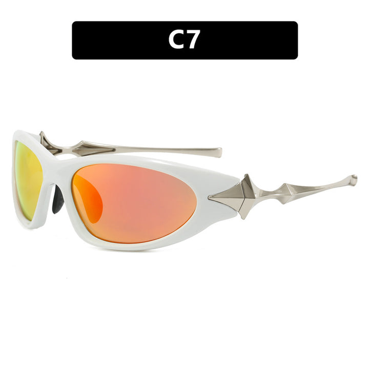 Women's futuristic sports sunglasses with ergonomic design Stornfield