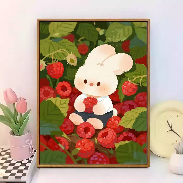 Cute Bunny-Themed Canvas Wall Art Stornfield