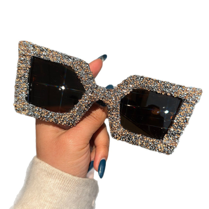 Ladies Glamorous Statement Sunglasses with Rhinestone-Embellished Frame Stornfield