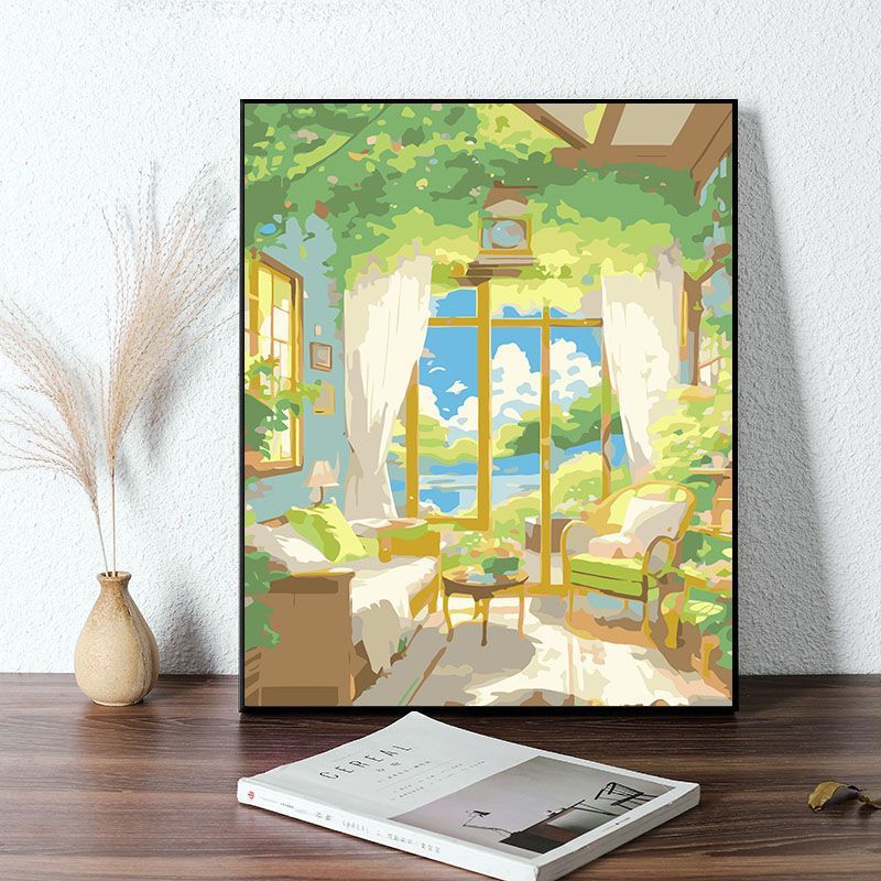 Cozy Bedroom Scene Canvas Art Print Stornfield