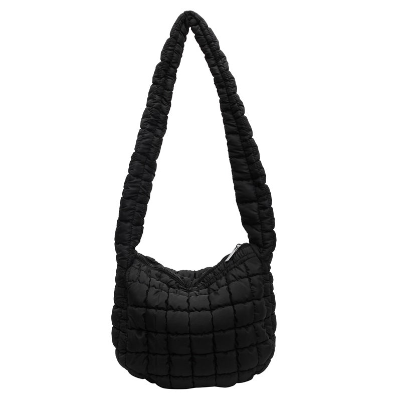Quilted Puffy Crossbody Bag