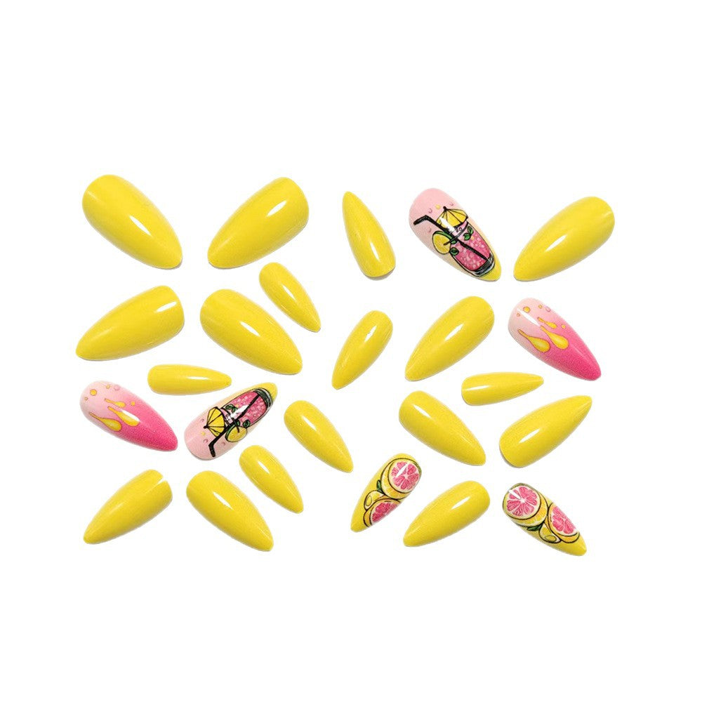 Artificial nails in cheerful cocktail design Stornfield