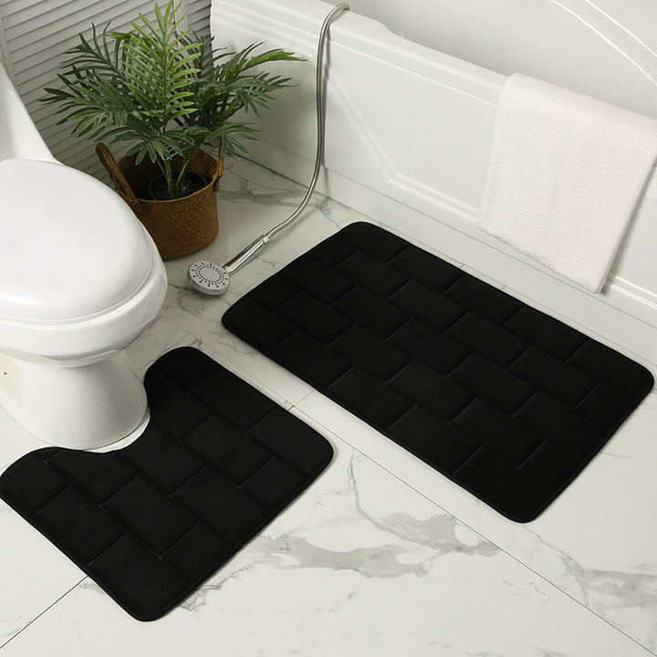 Cushioned Bathroom Mat Set