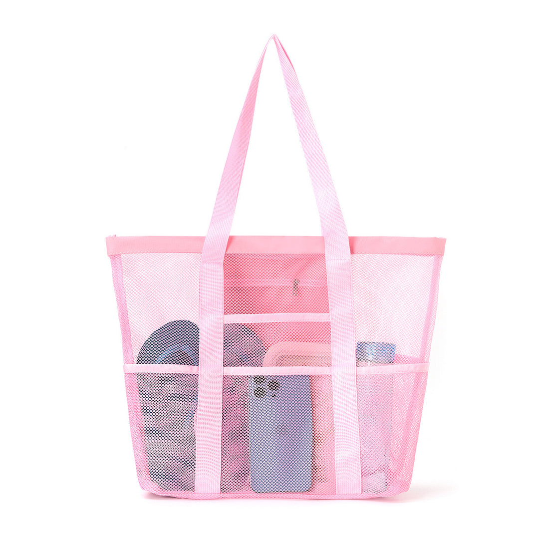 Spacious leisure beach bag made of mesh fabric Stornfield