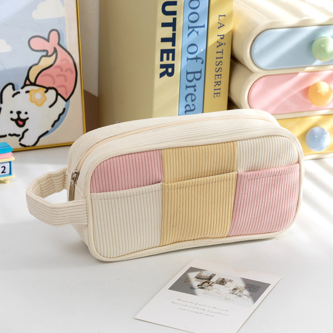 Stylish Textured Zippered Pencil Case Stornfield