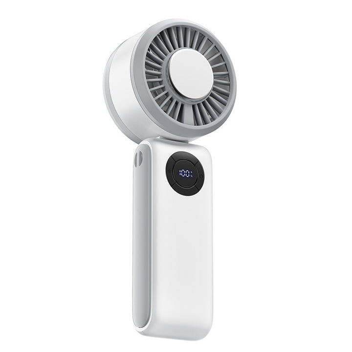 Women's portable hand fan with digital display and variable speed control Stornfield