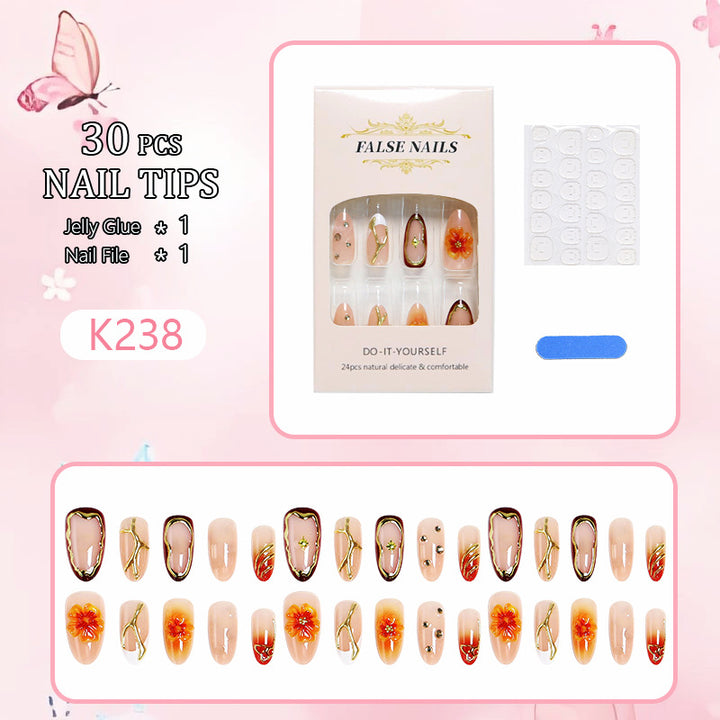 Do-it-Yourself artificial nails with floral designs Stornfield