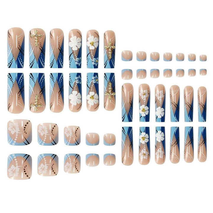 Decorative Floral Press-On Nail Art Extensions Stornfield 1787913951