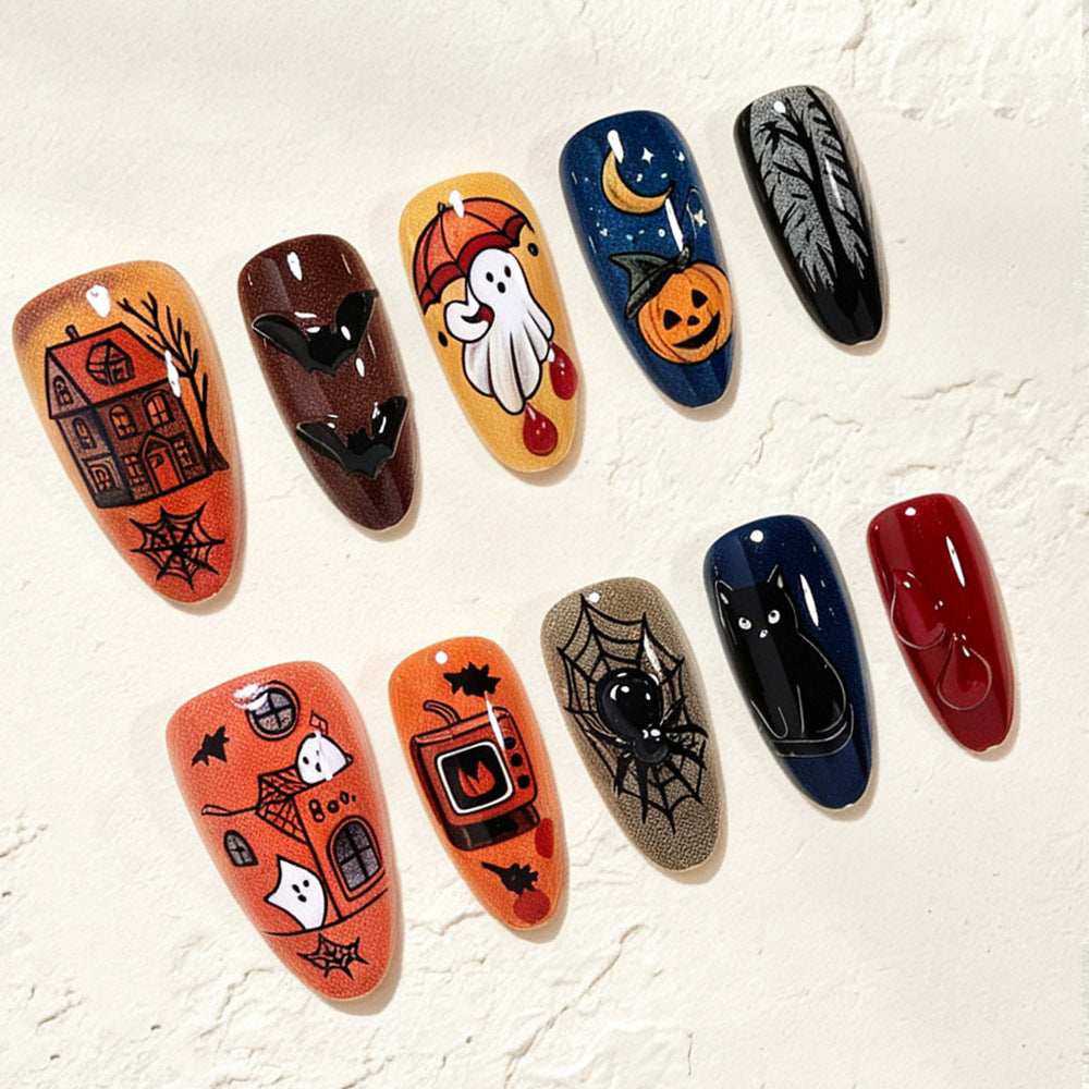 Halloween-Themed Nail Art Design Stornfield