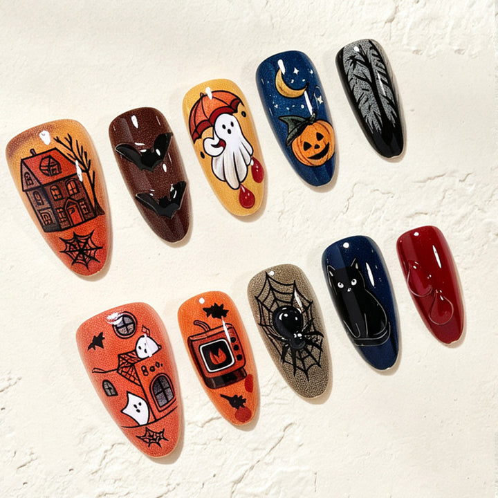 Halloween-Themed Nail Art Design Stornfield