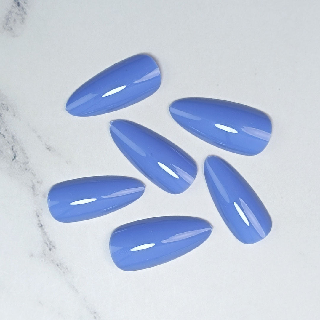 Premium Glossy Almond-Shaped Press-On Nails Stornfield