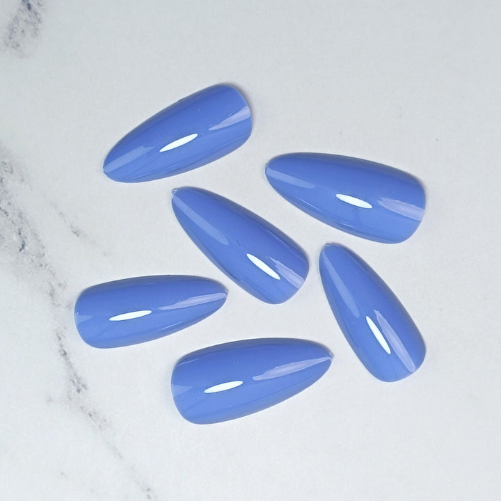 Premium Glossy Almond-Shaped Press-On Nails Stornfield