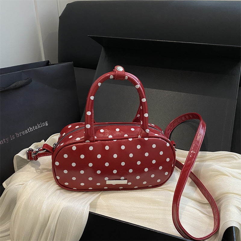 Stylish Polka Dot Mini Handbag