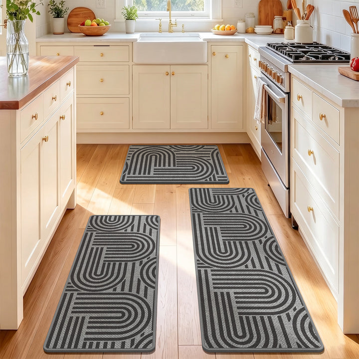 Stylish Geometric Pattern Kitchen Comfort Mat