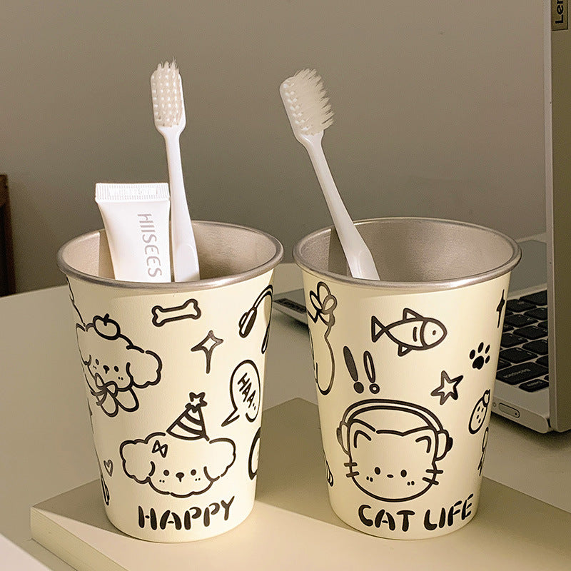 Playful paper cup with cheerful animal design Stornfield