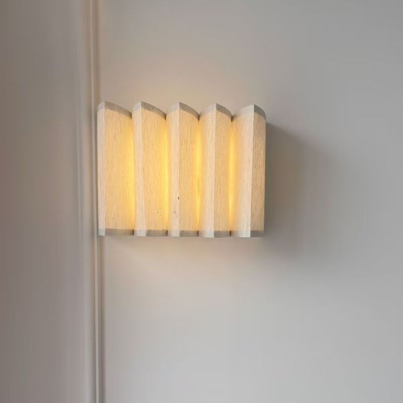 Modern Wooden Wall Sconce