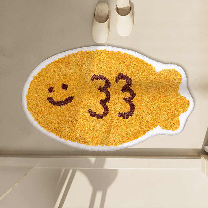 Playful Dog-Themed Floor Mat