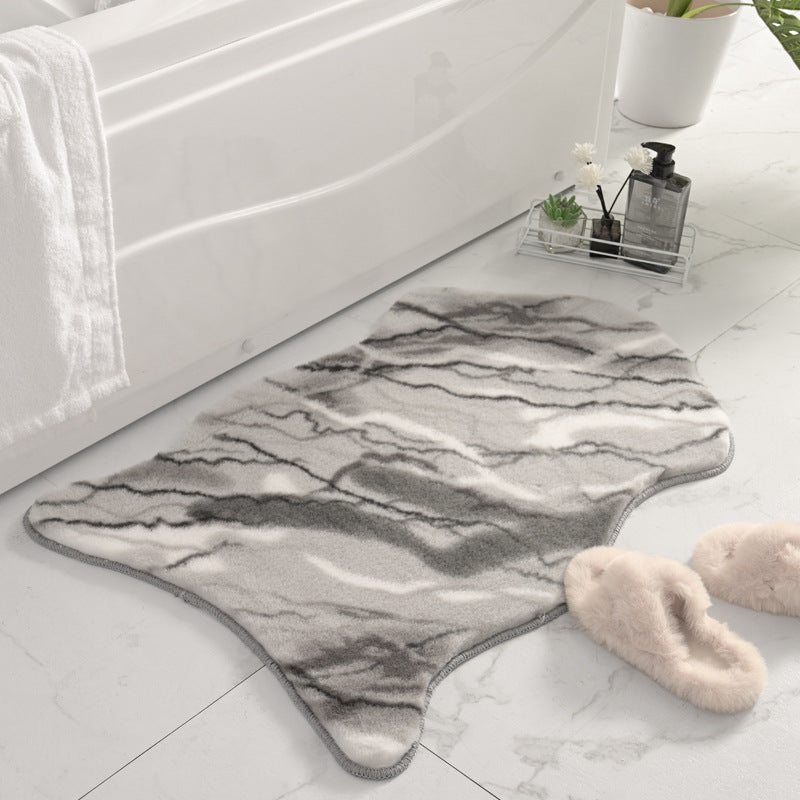 Plush Animal Print Bath Rug