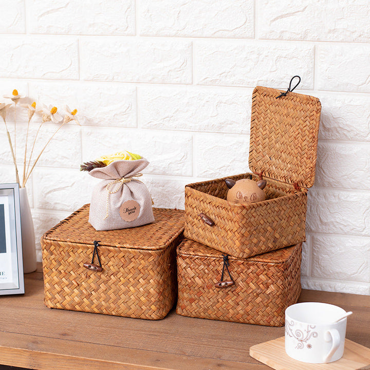 Handmade Woven Storage Cube Stornfield