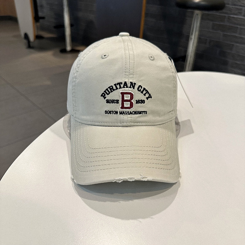 Men's Vintage-Inspired Embroidered Baseball Cap Stornfield