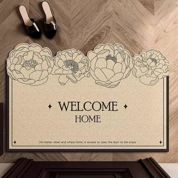 Floral Welcome Mat Stornfield