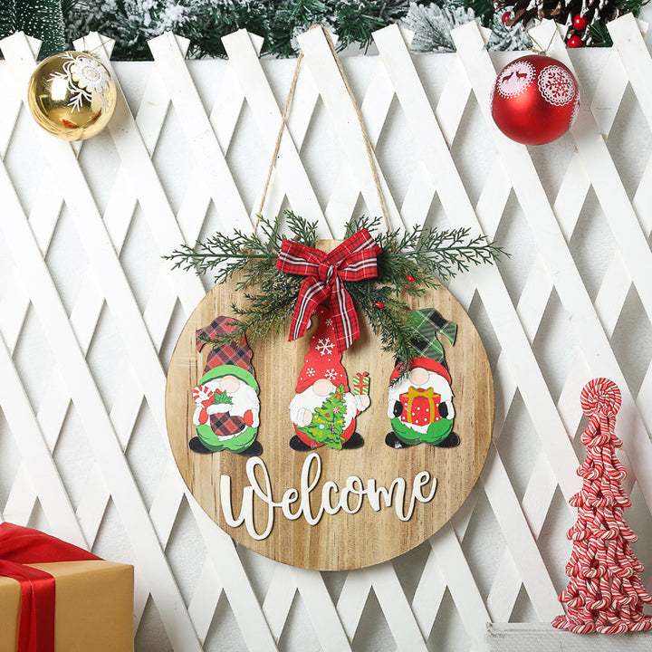 Welcome sign with festive design Stornfield