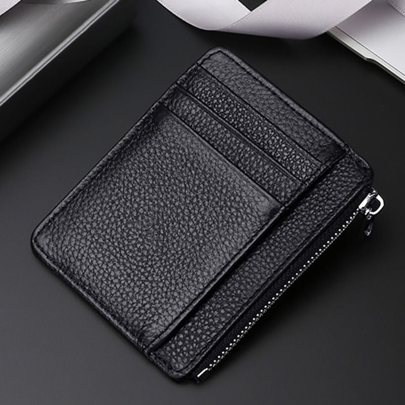 Premium Leather Zip-Around Card Case Stornfield