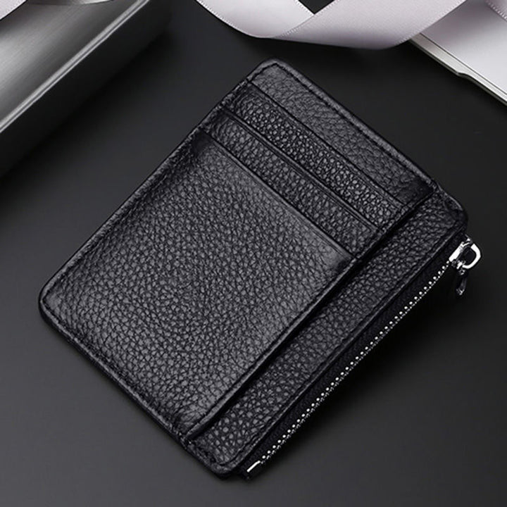 Premium Leather Zip-Around Card Case Stornfield