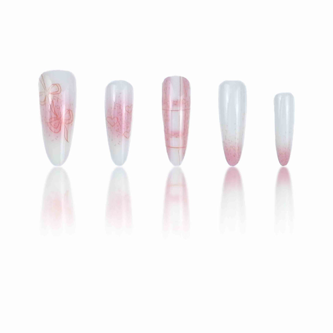 Artistic Stiletto Nail Design