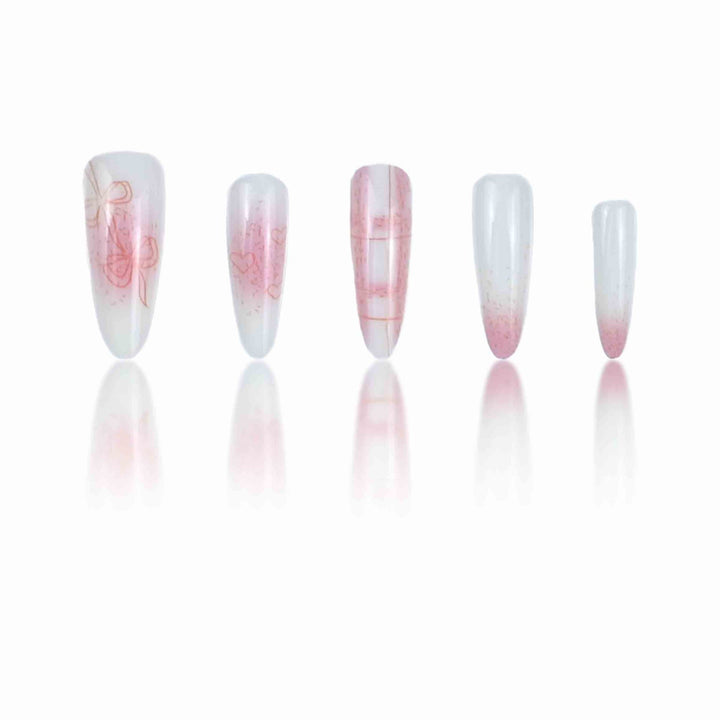 Artistic Stiletto Nail Design
