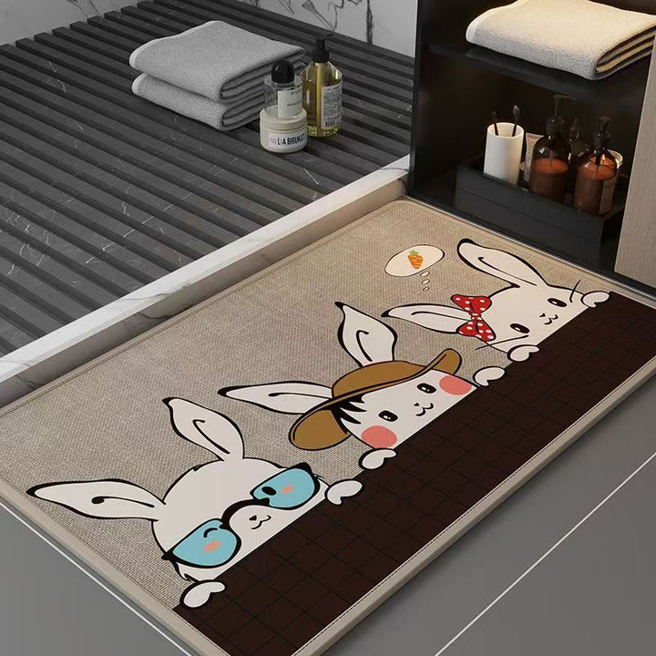 Cat-Themed Soft Bath Mat