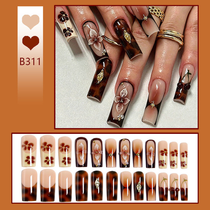 DIY Art Nail Set with Floral Designs Stornfield
