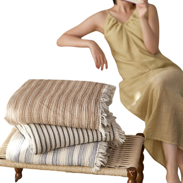 Lightweight Woven Throw Blanket