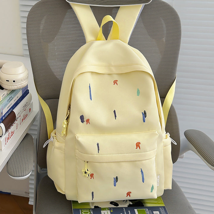 Lightweight Backpack with Cute Embroidered Design Stornfield
