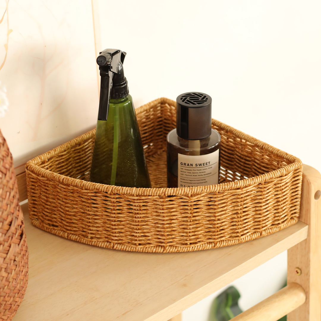 Unisex Triangular Storage Basket made of Woven Material Stornfield