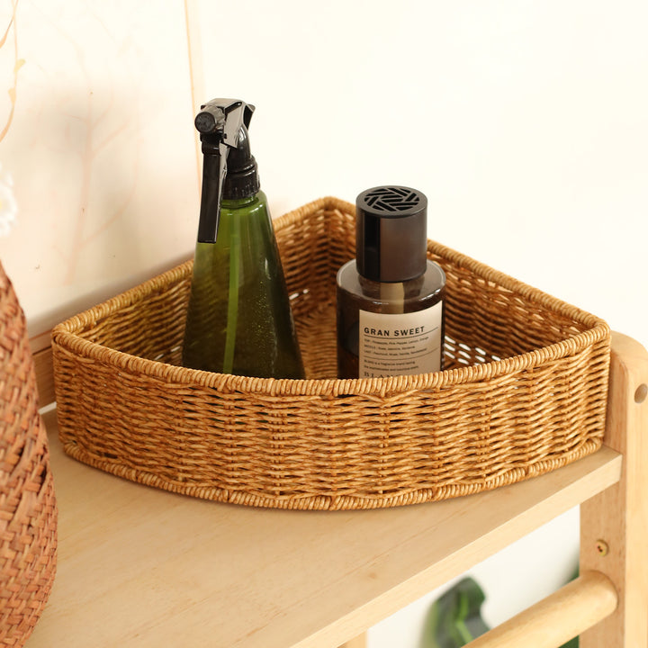 Unisex Triangular Storage Basket made of Woven Material Stornfield