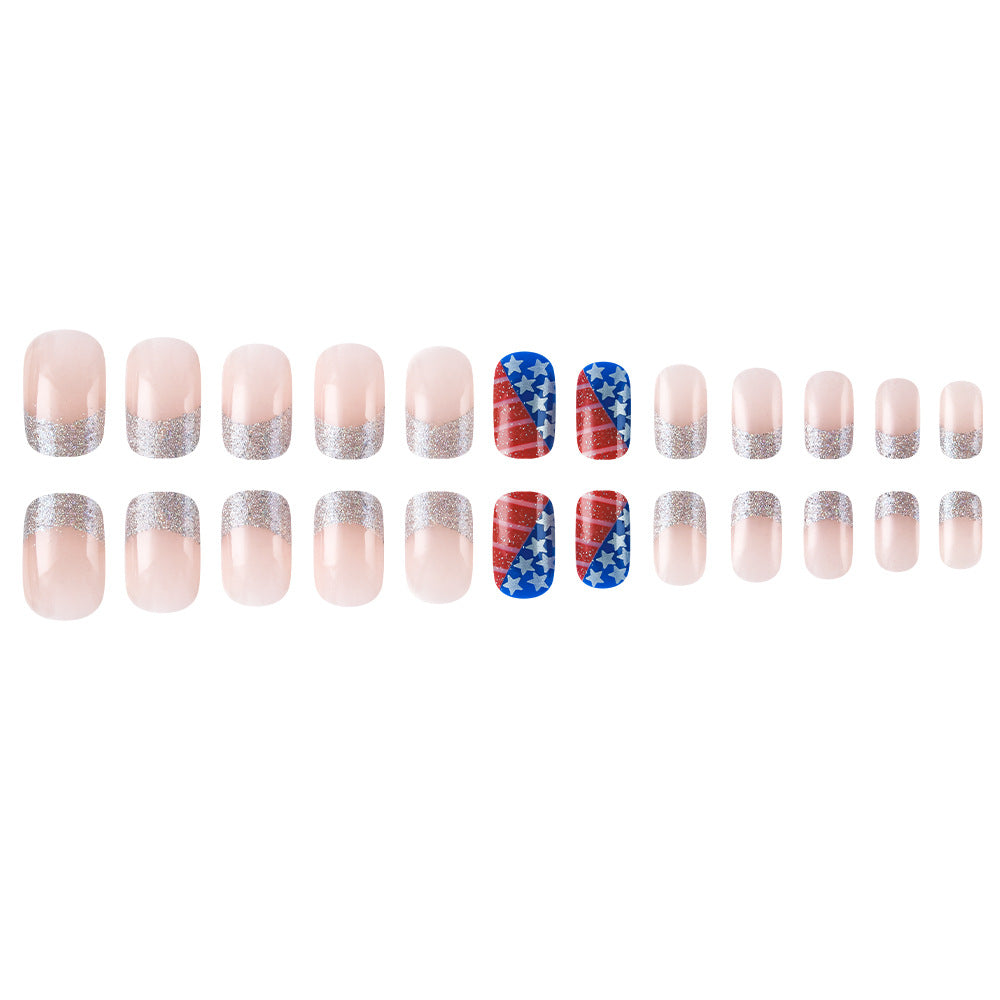 Patriotic Themed Press-On Nail Art Stornfield