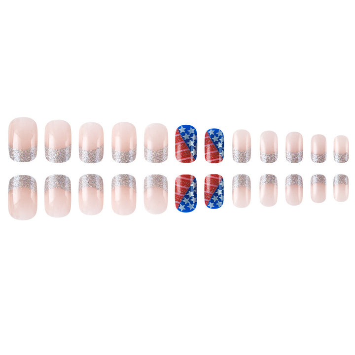 Patriotic Themed Press-On Nail Art Stornfield