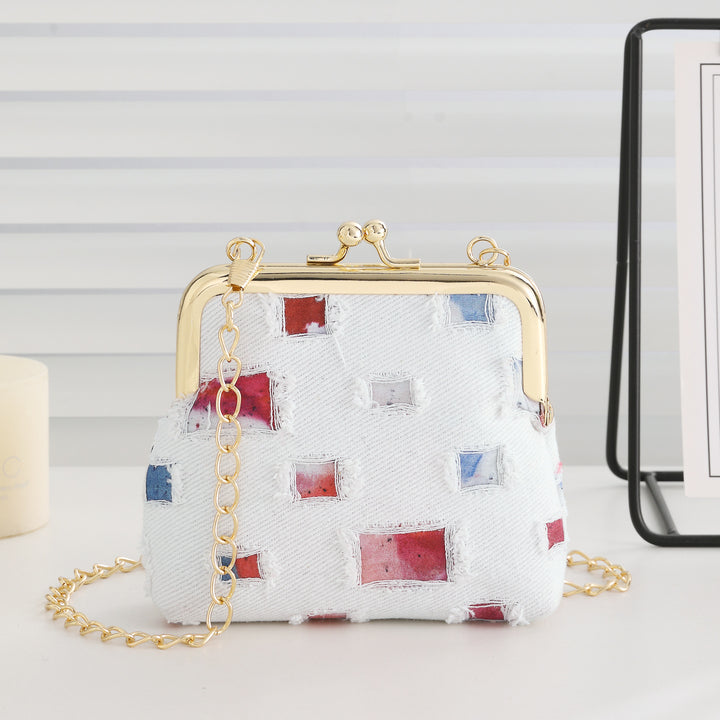 Vintage-Inspired Fabric Clutch